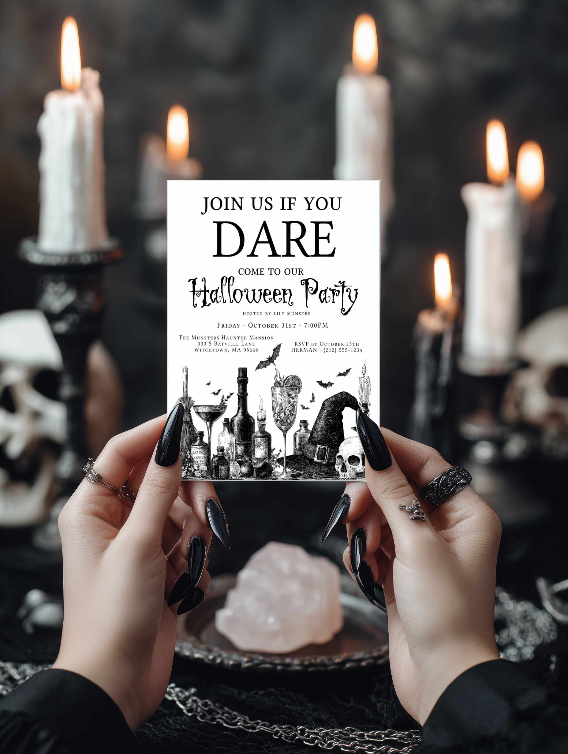 Halloween Party Invitation 'Potions'